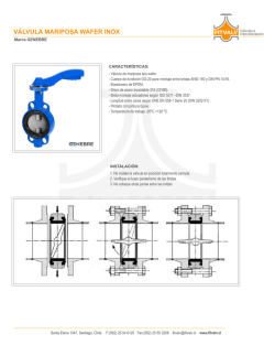 V&Aacute;LVULA MARIPOSA WAFER INOX