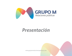 presentaci&oacute;n grupo m