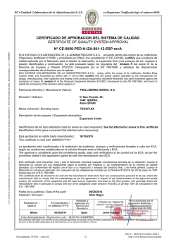 CERTIFICADO DE APROBACION DEL SISTEMA DE