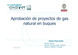 Aprobaci&oacute;n de proyectos de gas natural en buques