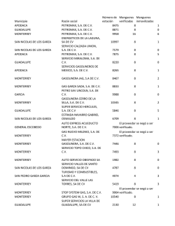 Municipio Raz&oacute;n social APODACA PETROMAX, S.A. DE C.V.