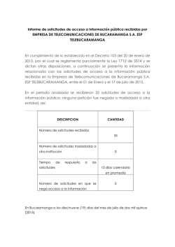 7. El informe de solicitudes de acceso a la informaci&oacute;n