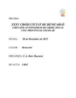 20 DIC 15 / Cross de Benicarl&oacute;