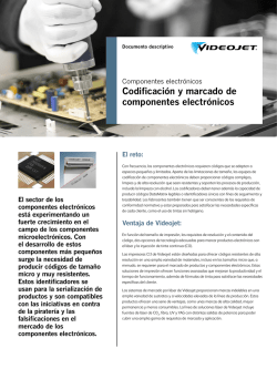 Codificaci&oacute;n y marcado de componentes electr&oacute;nicos