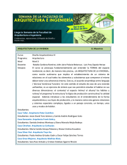 5.5. Arquitectura de la Vivienda