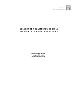 - Colegio de Arquitectos de Chile