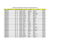 padron de estudiantes electores de la facultad de obstetricia