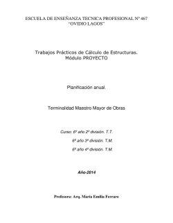 programas - EETP N&ordm; 467 "Ovidio Lagos"