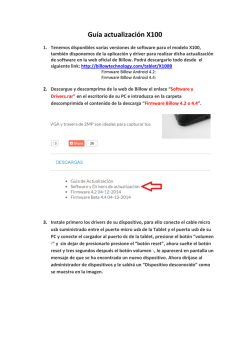 Gu&iacute;a actualizaci&oacute;n X100