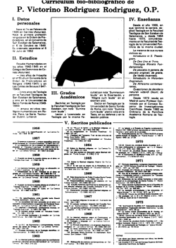 P. Victorino Rodriguez Rodriguez, O.P.