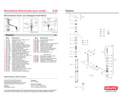 Mezcladoras Monomando para Lavabo E-99