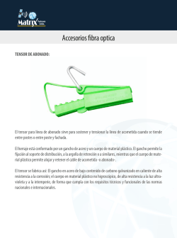 Accesorios fibra optica