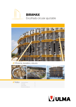 Catalogo BIRAMAX, Encofrado circular ajustable
