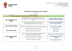 Asignaci&oacute;n definitiva de Tutores TFG 2015-16