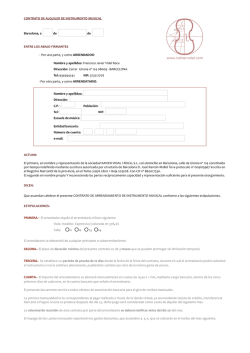 CONTRATO DE ALQUILER DE INSTRUMENTO