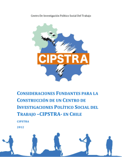 CIPSTRA - Documento Presentaci&oacute;n