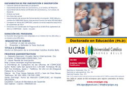 Doctorado en Educaci&oacute;n (Ph.D)