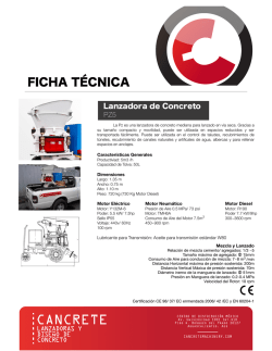 Lanzadora de Concreto PZ5