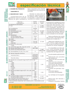 Ficha T&eacute;cnica de Fluidcreto N