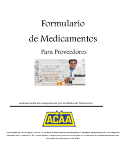 Formulario de Medicamentos