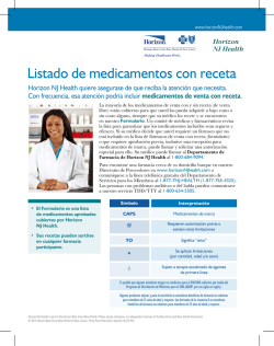 Listado de medicamentos con receta