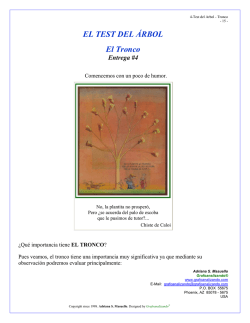 EL TEST DEL &Aacute;RBOL El Tronco