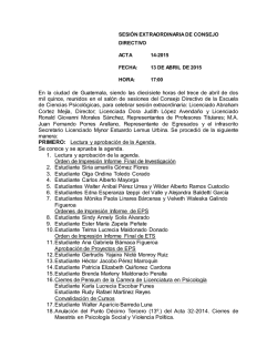 En la ciudad de Guatemala, siendo las diecisiete horas del trece de