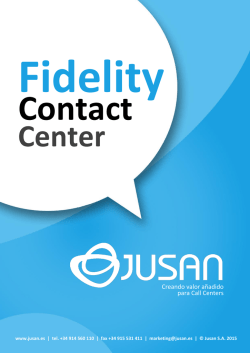 Creando valor a&ntilde;adido para Call Centers