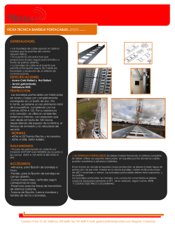 bandeja portacables - Metalco Ltda