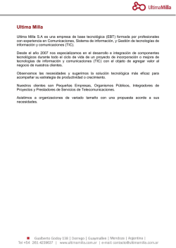 Descargar - Ultima Milla