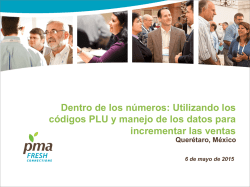 Presentaci&oacute;n - Produce Marketing Association
