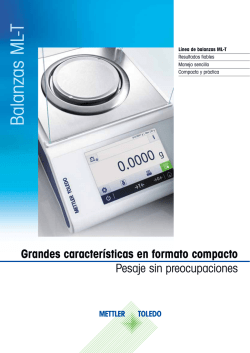 Balanzas ML-T