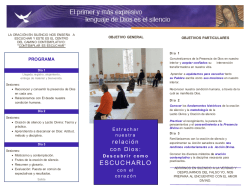 ESCUCHARLO - Casa de Silencio y Camino Contemplativo Nazaret