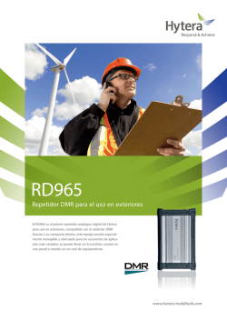 Repetidor DMR para el uso en exteriores