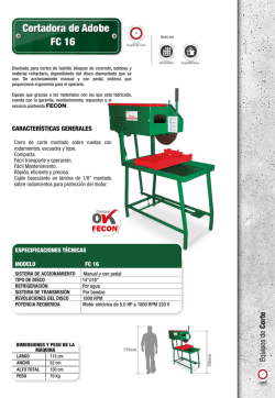 Cortadora de Adobe FC 16