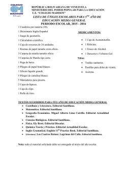 5to a&ntilde;o - Colegio Madison