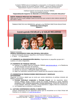 Construyendo ESCUELAS y el AULAS