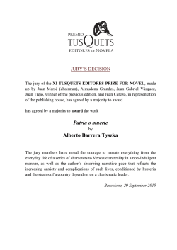 Patria o muerte Alberto Barrera Tyszka