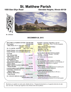 December 20, 2015 - St. Matthew Church