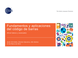 Fundamentos y aplicaciones del c&oacute;digo de barras