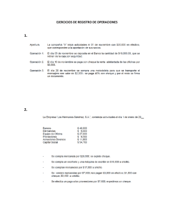 EJERCICIOS DE REGISTRO DE OPERACIONES