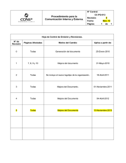 Procedimiento para la Comunicaci&oacute;n Interna y Externa.