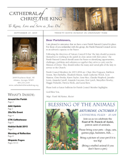 Bulletin - Cathedral of Christ the King