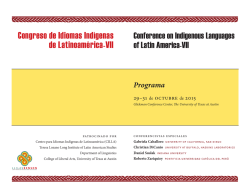 Congreso de Idiomas Ind&iacute;genas de Latinoam&eacute;rica-VII - AILLA