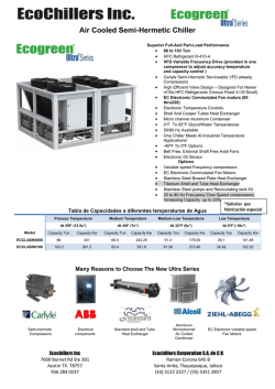 Air Cooled Semi-Hermetic Chiller