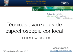 T&eacute;cnicas avanzadas de espectroscop&iacute;a confocal