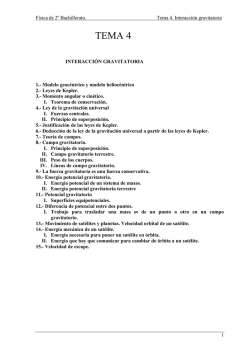 Tema 4. Interacci&oacute;n gravitatoria