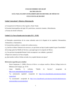 Historia de M&eacute;xico II - Colegio Hebreo Sefarad&iacute;