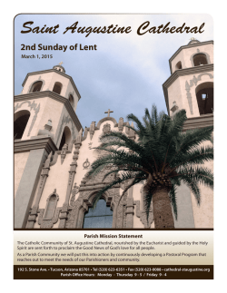 Saint Augustine Cathedral 2nd Sunday of Lent