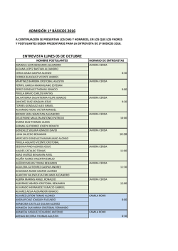 1basicos 2016 entrevistas - Colegio Polivalente Don Orione
